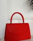 Faux Leather Envelope Bag with Chain Strap