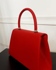 Faux Leather Envelope Bag with Chain Strap