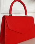 Faux Leather Envelope Bag with Chain Strap