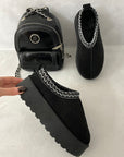 Faux Fur Lined Ankle Platform Kids Mini Boots