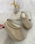 Faux Fur Lined Ankle Platform Kids Mini Boots