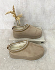 Faux Fur Lined Ankle Platform Kids Mini Boots