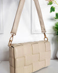 Padded Shoulder Bag with Chain Detail