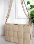 Padded Shoulder Bag with Chain Detail