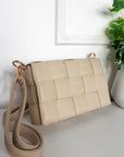 Padded Shoulder Bag with Chain Detail