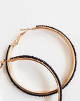 Beaded Hoop Earrings - Toi ‘n’ Moi Ltd