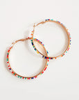 Beaded Hoop Earrings - Toi ‘n’ Moi Ltd