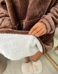 Oversized Fluffy Winter Blanket Hoodie