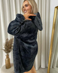 Oversized Fluffy Winter Blanket Hoodie