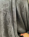 Metallic V-Neck Oversized Top