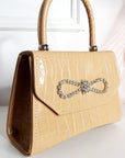 Fold Over Bag with Embellished Detail