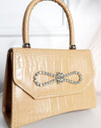 Fold Over Bag with Embellished Detail
