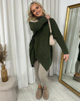 Rhinestone Detail High Neck Knitted Jumper