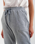 Joggers With Elastic Waist Band in Gray - Toi ‘n’ Moi Ltd