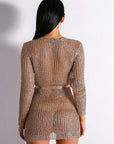 Rose Gold Sweater Dress - Toi ‘n’ Moi Ltd