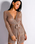 Rose Gold Sweater Dress - Toi ‘n’ Moi Ltd