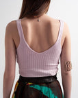 Knitted Crop Top Co Ord in Pink - Toi ‘n’ Moi Ltd