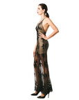 Black See Thru Sequin Gown - Toi ‘n’ Moi Ltd
