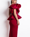 Red Ankle Length Cocktail Dress