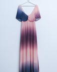 Ombre Sweetheart Maxi Dress in Beige