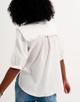 Prairie Collar Blouse in White
