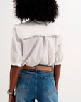 Prairie Collar Blouse in White