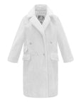 Nouvelle arrivée manteau long et chaud en peluche d'hiver