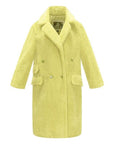 Nouvelle arrivée manteau long et chaud en peluche d'hiver