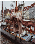 Nouvelle arrivée manteau long et chaud en peluche d'hiver