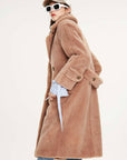 Nouvelle arrivée manteau long et chaud en peluche d'hiver