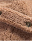 Nouvelle arrivée manteau long et chaud en peluche d'hiver