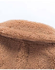 Nouvelle arrivée manteau long et chaud en peluche d'hiver