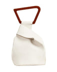 Luxury Leather Bucket Acrylic Handle Shoulder Bag