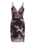 Backless v Neck Sequin Party Dress - Toi ‘n’ Moi Ltd