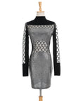 Metallic Silver Dress - Toi ‘n’ Moi Ltd