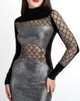 Metallic Silver Dress - Toi ‘n’ Moi Ltd