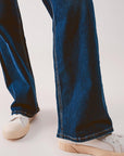 Straight Leg 90s Jeans With in Dark Blue
