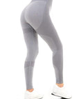 MARL WITH RIB SEAMLESS LEGGINGS L GREY MARL - Toi ‘n’ Moi Ltd