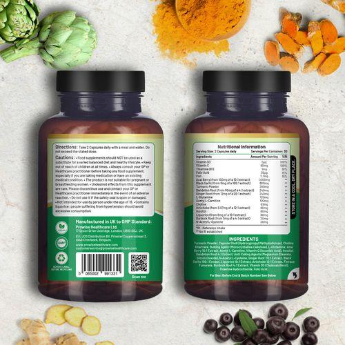 Prowise Advanced Livcare+ 60 Capsules Liver Cleanse Detox and Repair for men and women - Toi ‘n’ Moi Ltd