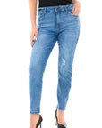 Rip Skinny Mid Blue Wash Size 34 - Toi ‘n’ Moi Ltd