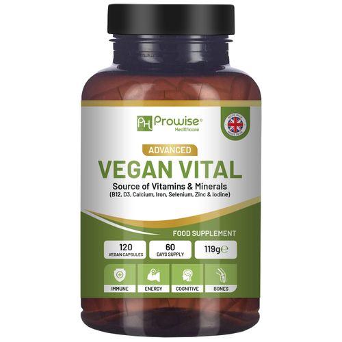 Vegan Vital Multivitamins and Minerals | 120 Vegan Multivitamin Capsule by Prowise Healthcare - Toi ‘n’ Moi Ltd