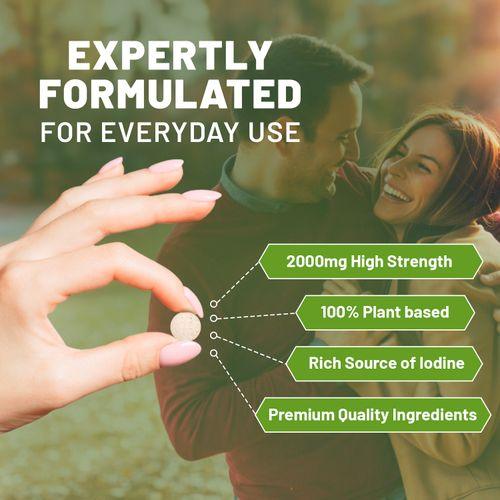 Sea Kelp 2000mg 200 Vegan Tablets | Natural Source of Iodine | Premium Ingredients | Proudly made in the UK by Prowise - Toi ‘n’ Moi Ltd