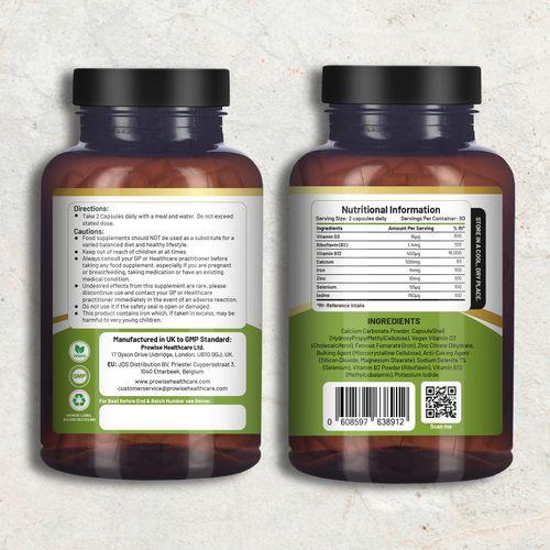 Vegan Vital Multivitamins and Minerals | 120 Vegan Multivitamin Capsule by Prowise Healthcare - Toi ‘n’ Moi Ltd