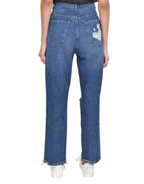 TORN HEM RIP MOM DARK WASH 10 - Toi ‘n’ Moi Ltd