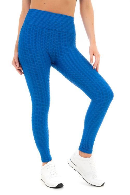 SOLID HONEYCOMB SEAMLESS LEGGINGS XL COBALT BLUE - Toi ‘n’ Moi Ltd