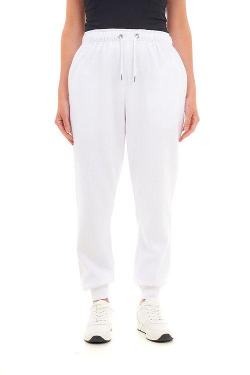 BASIC WOMENS CUFFED HEM JOGGER WHITE M - Toi ‘n’ Moi Ltd
