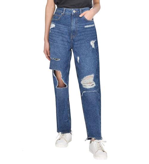 TORN HEM RIP MOM DARK WASH 10 - Toi ‘n’ Moi Ltd