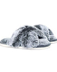 FAUX RAB FUR SLIPPERS S GRY - Toi ‘n’ Moi Ltd