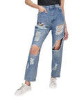 MULTI RIP MOM JEAN MID WASH 16 - Toi ‘n’ Moi Ltd