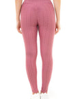 SOLID HONEYCOMB SEAMLESS LEGGINGS M DARK PINK - Toi ‘n’ Moi Ltd